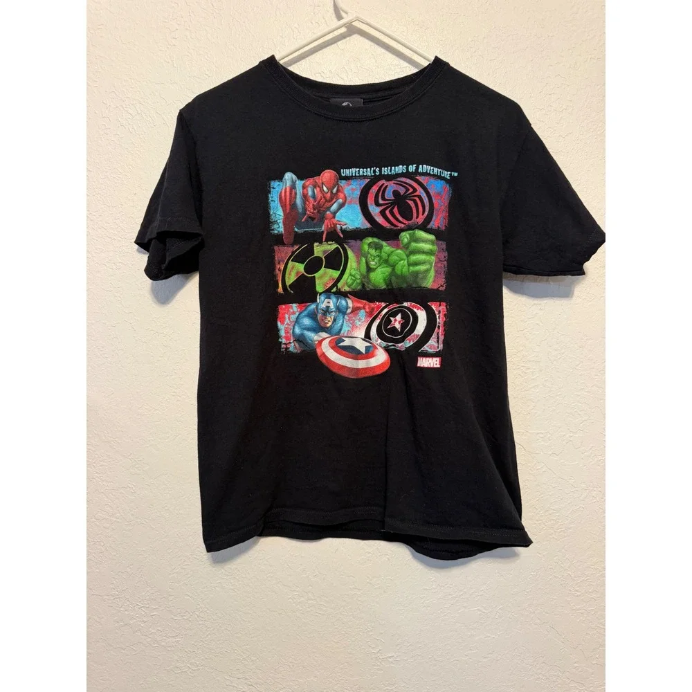 Universal Studios Marvel Islands of Adventure Youth T-Shirt Black Large 2021